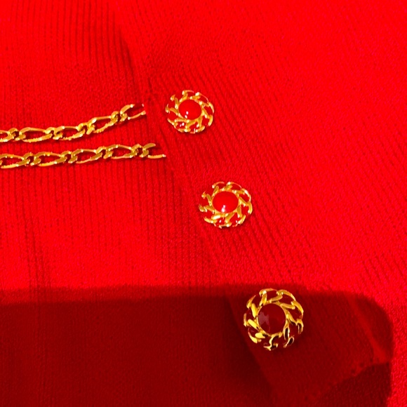 St John classic red skirt suit. size 12 - Picture 7 of 7